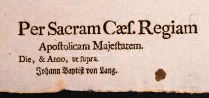 1796 Katonaszökevények részére adott közkegyelem hirdetménye német nyelven / General-amnesty for des...
