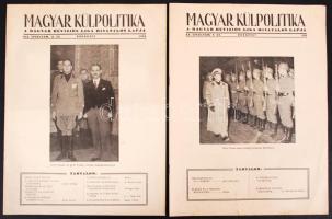 1938-1939 Magyar Külpolitika. A Magyar Revíziós Liga hivatalos lapja. XIX/12. és XX/9. szám