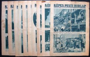 1936-1939 10 db Képes Pesti Hírlap magazin