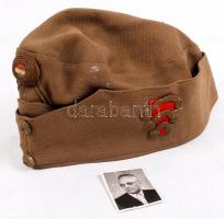 II. világháborús katonai sapka eredeti, jó állapotban, rangjelzéssel / WW. II. original Hungarian soldier cap with rank-mark