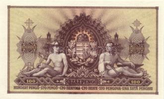 1943. 100P "Szálasi-kiadás" sor -és sorozatszám nélkül T:I