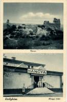 Királyháza, Hangya üzlete, várrom / shop, castle ruin