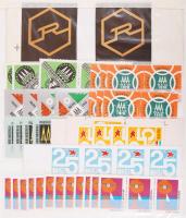 167 db levélzáró (tagsági és reklámbélyeg)