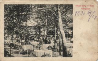 1896 Visegrád, Mátyás király vendéglője, Divald (fa)