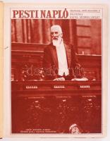 1928 A Pesti Napló képes mellékletének összegyűjtött számai 1928 végétől 1929 közepéig. Félvászon kötésben