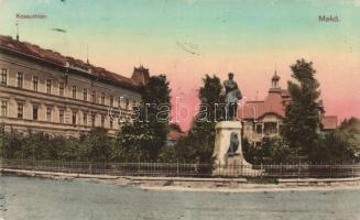 Makó, Kossuth tér, színház; Gaál László könyv- és papírkereskedő kiadása