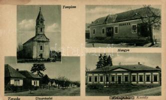 Tereske, templom, Hangya, kastély (r)