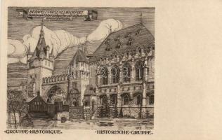 Budapest Művészi Képeslapok sorozat, 10 db réznyomat, tokkal