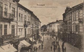 Przemysl Franciscan street, shops of L. Hausen and M. Klausner (EB)