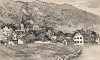 Sankt Sigmund im Pustertal, Neuwirt's inn, church