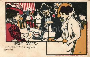 Beim Caffe, Karlruhe serie II. No. 11. (Rb)