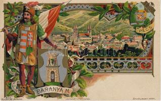 Baranya Bezirk Pécs litho