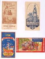cca 1910 4 db számolócédula (Vénus ásványvíz, Budapesti mintapince, Gottschlig Gyár, Mauthner Ödön)