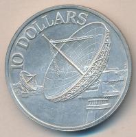 Szingapúr 1978. 10 Dollars Ag "Kommunikációs műholdak" T:BU
Singapore 1978. 10$ Ag "C...