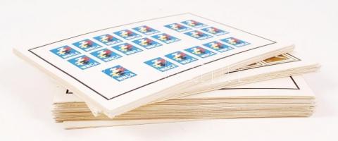 Többségében magyar levélzáró gyűjtemény 101 A5-ös méretű lapra ragasztva