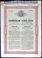 1880. "Kamatozó Nyereménykölcsön" Tisza és mellékfolyói szabályozására - Szeged város újjáépítésére, részkötvény osztrák értékű 100Ft-ról szelvénnyel T:III