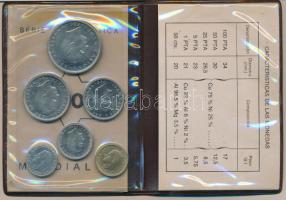 Spanyolország 1980. "Labdarugó VB" szett 6 klf db 50c-100P T:1 eredeti dísztokban és tanús...