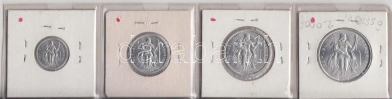 Francia-Polinézia 1965. 50c - 5Fr 4klf db, forgalmi sor T:1
French Polynesia 1965. 50 cents - 5 Fran...