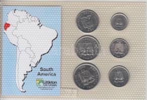 Ecuador 1988/91. 50c - 50S 6klf db, bemutató szett T:1
Ecuador 1988/91. 50 centavos - 50 Sucres 6 di...