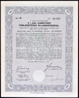 Budapest 1917. "Hadsegítési és népjóléti nyereménykölcsön" nyereménykötvény 40K-ról T:II