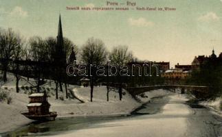 Riga canal in winter
