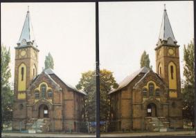 2 db budapesti képeslap Kovách László fotós aláírásával