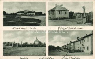 Budapest XVIII. Pestszentlőrinc, Gyöngyvirág utca, Gloriette, lakótelep