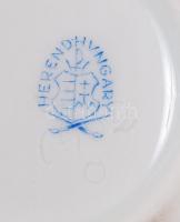 Herendi Viktória mintás karmos váza, hibátlan, jelzett, m: 13 cm, d: 15 cm