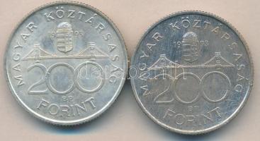 1993. 200Ft Ag "MNB" (2x) T:2
Adamo F13