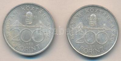 1993. 200Ft Ag "MNB" (2x) T:2
Adamo F13
