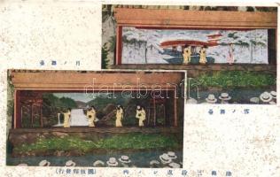 17 db régi, japán képeslap, benne több díjjegyes / 17 Japanese postcards, some postal stationary cards