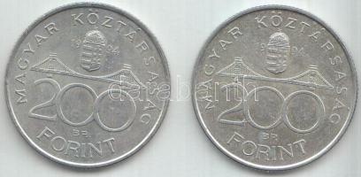 1994. 200Ft Ag "Deák" (2x) T:2
Adamo F13.1