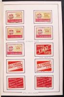 Románia 880 db-os gyufacímke gyűjtemény, régiekkel, nagyon szépen feliratozva, albumba rendezve /
Ro...