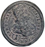 Ausztria 1699. 1Kr Ag "I. Lipót" T:3 Austria 1699. 1 Kreuzer Ag "Leopold" C:F
