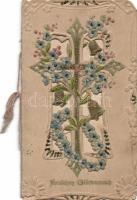 Greeting card, opening embroidery style postcard (b)