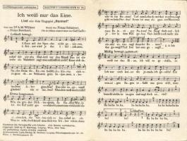 Molitor's Liederkarte Nr. 16., opening music card, litho (EK)