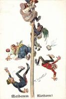 Maibaum - Klettern, humour, s: Theodor Zasche (non pc) (fl)