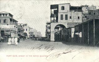 Port Said, street in the native quarter (EB)