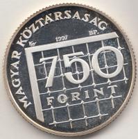 1997. 750Ft Ag "Labdarúgó VB" T:PP
Adamo EM149