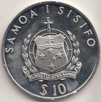 Szamoa 1992. 10$ Ag "Labdarúgó VB" T:PP
Samoa 1992. 10 Dollars "World Cup Soccer"...