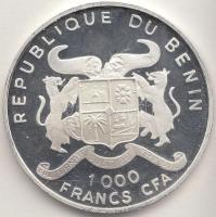 Benin 1996. 1000Fr Ag "16. Labdarúgó VB" T:PP
Benin 1996. 1000 Francs Ag "16th World ...