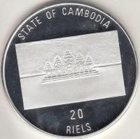 Kambodzsa 1992. 20R Ag "1994. Labdarúgó VB" T:PP Cambodia 1992. 20 Riels Ag "Soccer World Championship - 1994" C:PP Krause KM#88