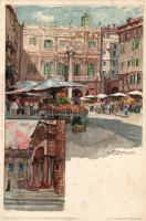 Verona, Cartoline Postali Artistiche di Velten, litho s: Manuel Wielandt