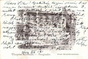 Veszprém, Pezsgősátor, Becske fényképész felvétele; sorsjegyes képeslap (b)