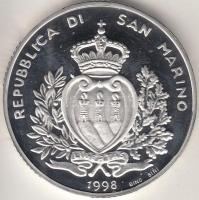 San Marino 1998R 1000L Ag "Futball Világbajnokság" T:PP San Marino 1998R 1000 Lire Ag "World Cup Soccer" C:PP  Krause KM#376