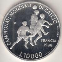 San Marino 1998R 1000L Ag "Futball Világbajnokság" T:PP
San Marino 1998R 1000 Lire Ag &quo...