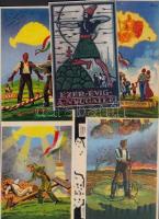 10 db irredenta témájú fotómásolat, 9x14 és 16x10 cm közötti méretekben