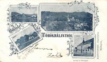 1899 Törökbálint, vasútállomás, kaszinó; floral