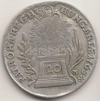 1763KB 20Kr Ag "Mária Terézia" T:2-