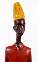 Arfikai faragott nemesfa szobor / African tribal statue 60 cm